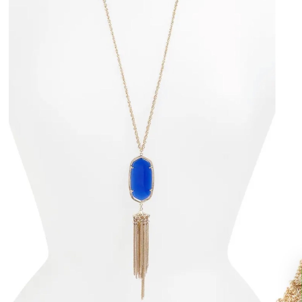 Kendra Scott royal blue Rayne necklace